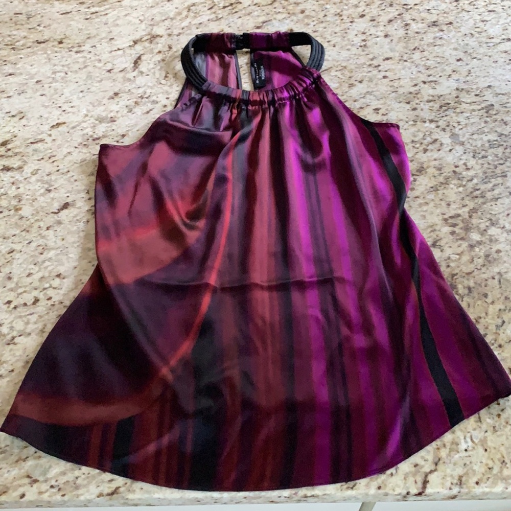 Elie Tahari halter silk top, size small